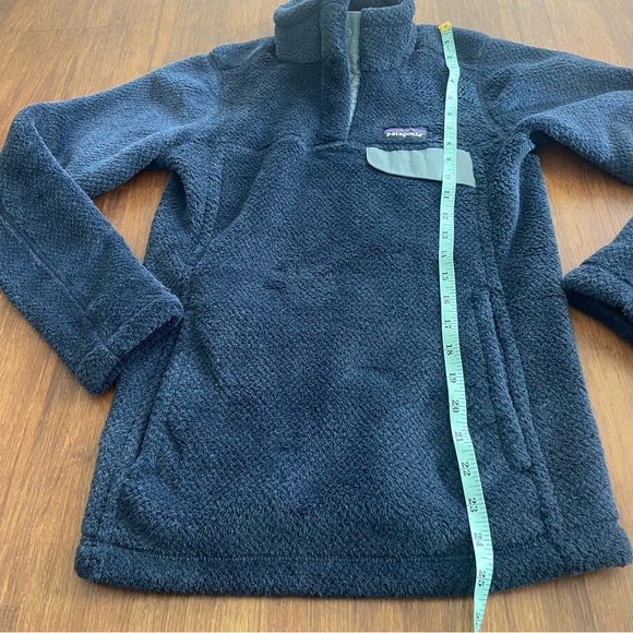 Patagonia Sweater Women XS Fleece Retool Snap T Pullover Jacket Navy Blue X-Smal - Picture 8 of 12